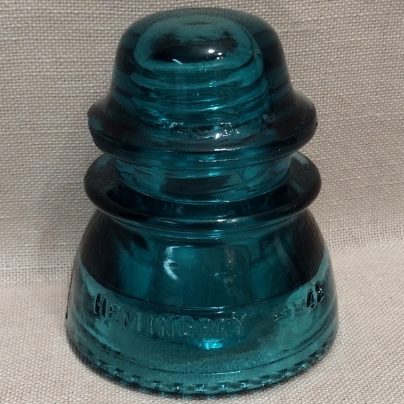 Vintage Other - Antique Hemingray 42 Green Glass Insulator